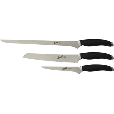 Teknica Set Skinka med 3 knivar Svart
