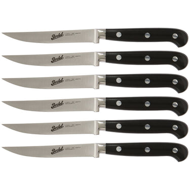 Elegant knivsæt i 6 dele - sort